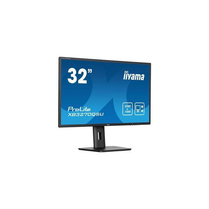 Iiyama XB3270QSU-B1 Monitor 32" IPS, 2560x1440, 100Hz, HDMI, DisplayPort, Regulable en Altura Iiyama XB3270QSU-B1 Monitor 32" IPS, 2560x1440, 100Hz, HDMI, DisplayPort, Regulable en Altura