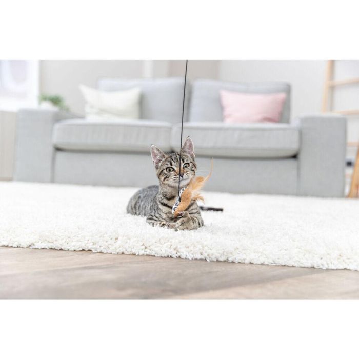 Juguete para gatos Trixie Beige Poliéster Madera Corazón 2