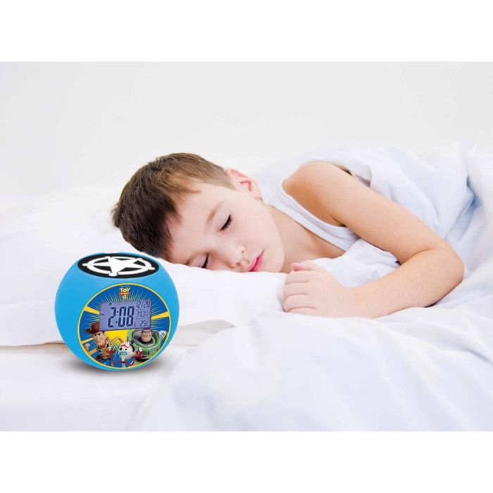 Reloj Despertador Proyector Radio Toy Story Disney Pixar 4
