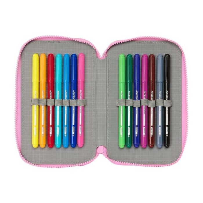 Plumier Doble Gabby's Dollhouse Party Rosa 12.5 x 19.5 x 4 cm 28 piezas 3 Plumier Doble Gabby's Dollhouse Party Rosa 12.5 x 19.5 x 4 cm 28 piezas 3