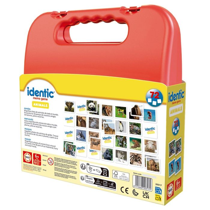 Identic Memo Game Animales 20317 Educa 2 Identic Memo Game Animales 20317 Educa 2