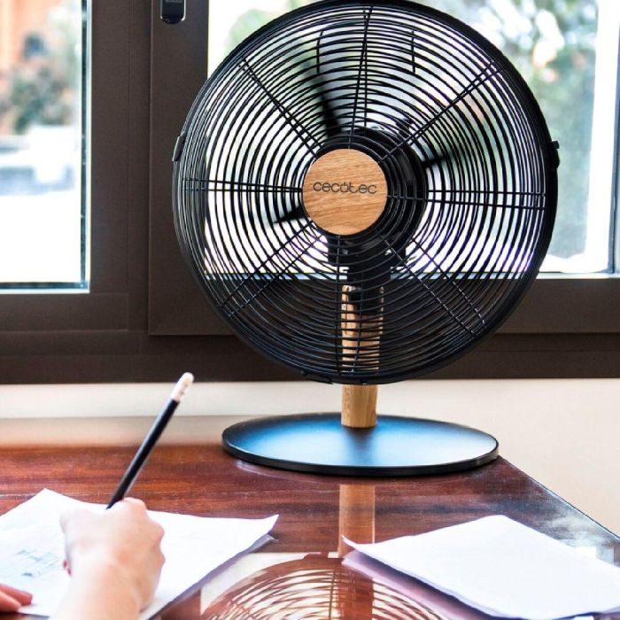 Ventilador de Sobremesa Cecotec EnergySilence 600 WoodDesk Negro 40 W 2