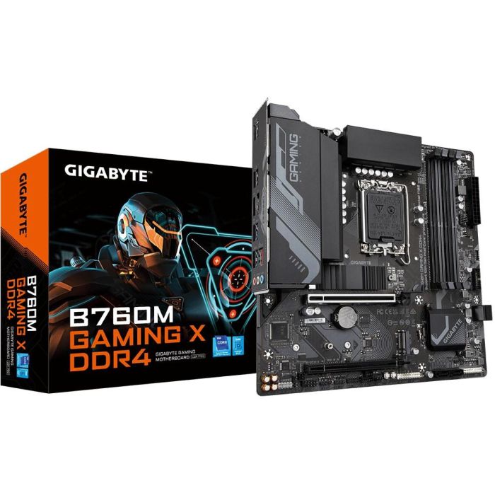 Gigabyte 9MB76MGX4-00-10 Placa Base B760M GAMING X Micro ATX Socket LGA 1700 Intel 12ª/13ª Gen DDR4 4 DIMMs PCIe 4.0 M.2 LAN 2.5GbE 0 Gigabyte 9MB76MGX4-00-10 Placa Base B760M GAMING X Micro ATX Socket LGA 1700 Intel 12ª/13ª Gen DDR4 4 DIMMs PCIe 4.0 M.2 LAN 2.5GbE 0