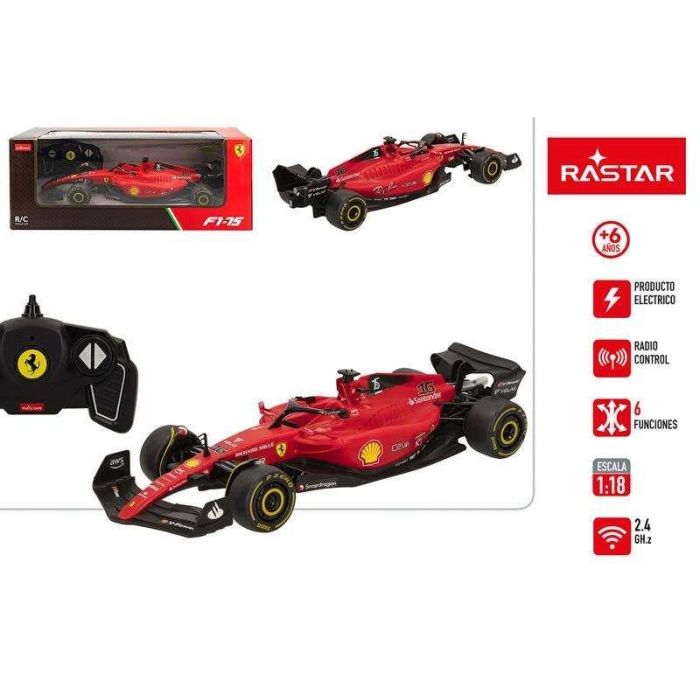 Coche radio control rastar ferrari f1 75 escala 1:18. 2.4 ghz. 1 Coche radio control rastar ferrari f1 75 escala 1:18. 2.4 ghz. 1