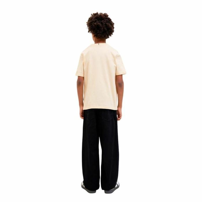 Camiseta de Manga Corta Infantil Jack & Jones Jorfrederiksberg Beige 1