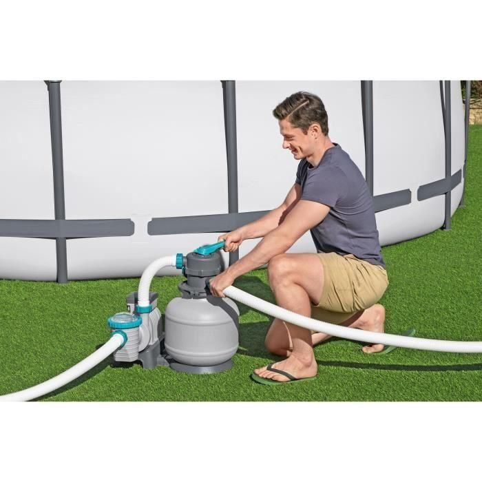 Bomba de filtración de arena para piscinas de hasta 54 m³ - Bestway - 8.327 L/h - Con prefiltro 4 Bomba de filtración de arena para piscinas de hasta 54 m³ - Bestway - 8.327 L/h - Con prefiltro 4