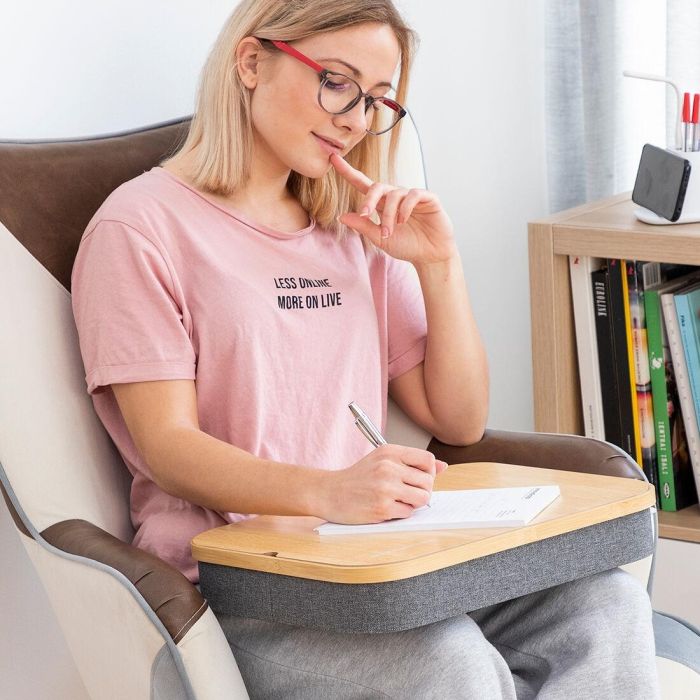 Escritorio Portátil con Bandeja de Almacenaje Larage InnovaGoods 9