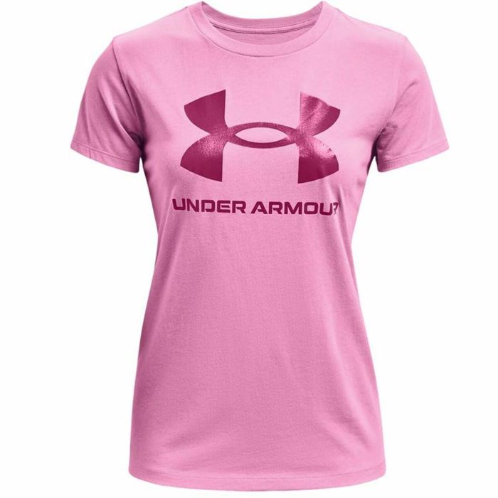 Camiseta de Manga Corta Mujer Under Armour Graphic Rosa 0 Camiseta de Manga Corta Mujer Under Armour Graphic Rosa 0