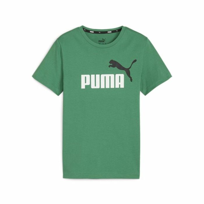 Camiseta de Manga Corta Infantil Puma Essentials+ Oliva 5-6 Años 0 Camiseta de Manga Corta Infantil Puma Essentials+ Oliva 5-6 Años 0