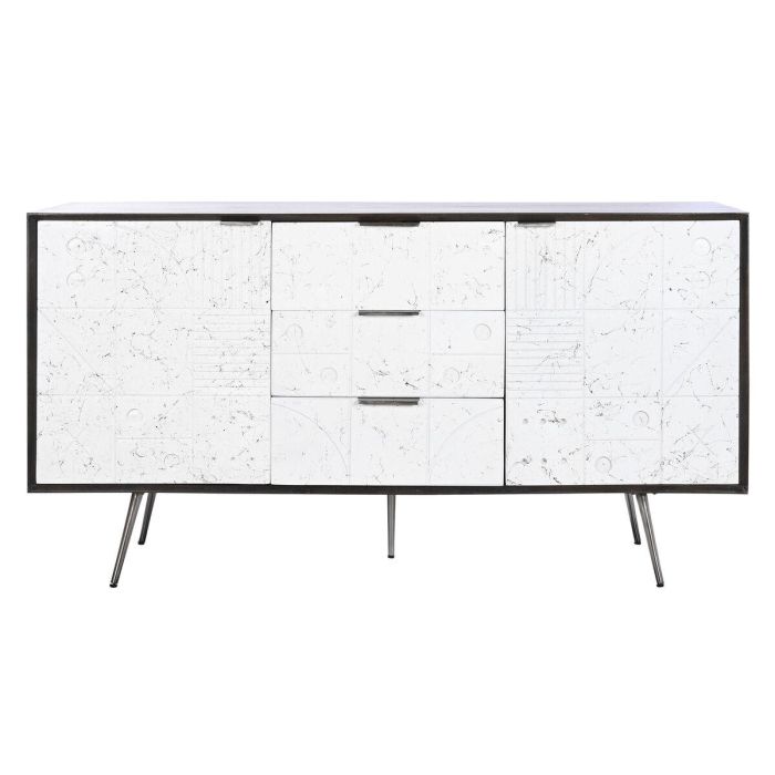 Buffet Moderno DKD Home Decor Marron Oscuro Blanco 43 x 80 x 150 cm