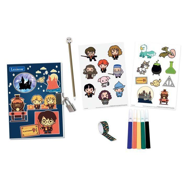 HARRY POTTER - Agenda electrónica - Efectos de luz y accesorios (pegatinas, bolígrafo, rotuladores, cinta adhesiva) HARRY POTTER - Agenda electrónica - Efectos de luz y accesorios (pegatinas, bolígrafo, rotuladores, cinta adhesiva)