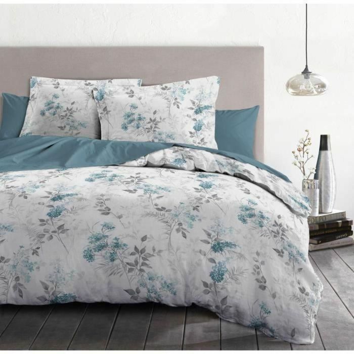 Home Linge Passion HOM3701393703901 Juego Funda Nórdica Pompadour 240x260 cm 100% Algodón 57 Hilos Blanco/Azul 1 Home Linge Passion HOM3701393703901 Juego Funda Nórdica Pompadour 240x260 cm 100% Algodón 57 Hilos Blanco/Azul 1