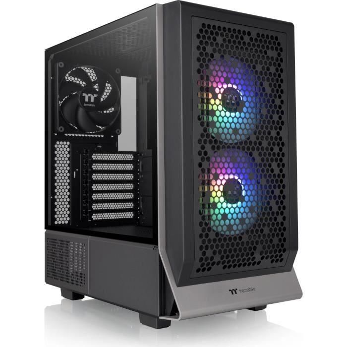 Caja de PC - THERMALTAKE - CERES 300 TG ARGB (Negro) - Torre media - Formato E-ATX - Sin fuente de alimentación Caja de PC - THERMALTAKE - CERES 300 TG ARGB (Negro) - Torre media - Formato E-ATX - Sin fuente de alimentación