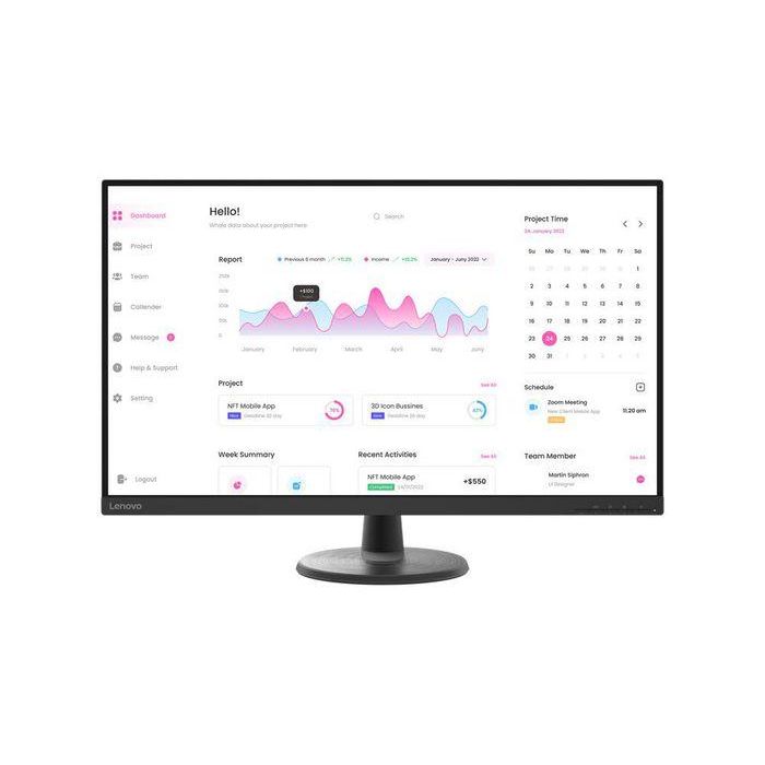 Lenovo D32-40 Monitor 31.5'' Full HD 1920x1080 VA Panel 60 Hz HDMI DP para Trabajo y Entretenimiento Lenovo D32-40 Monitor 31.5'' Full HD 1920x1080 VA Panel 60 Hz HDMI DP para Trabajo y Entretenimiento