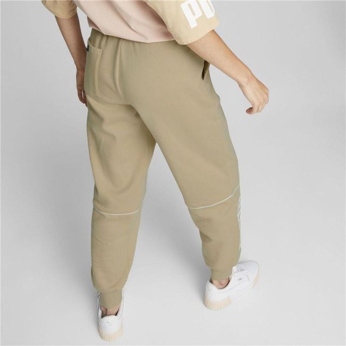 Pantalón Largo Deportivo Puma Power Colorblock Beige Mujer Pantalón Largo Deportivo Puma Power Colorblock Beige Mujer