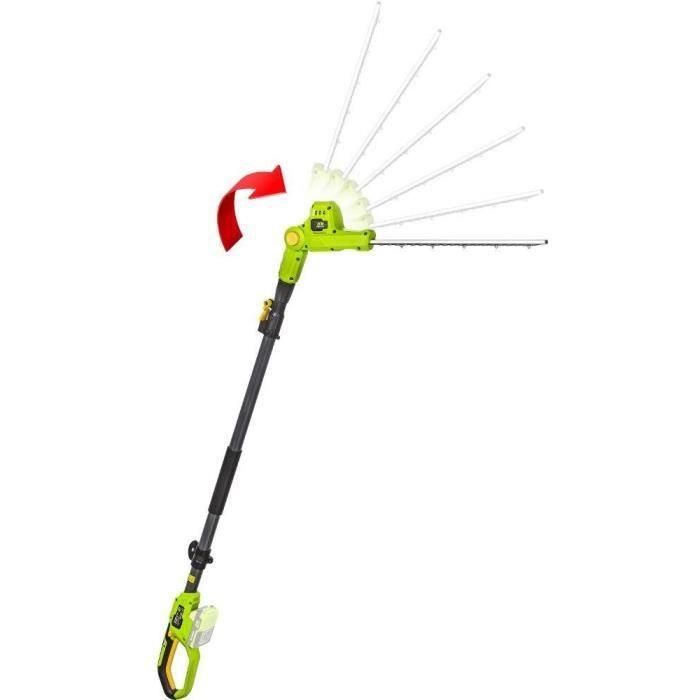 Fieldmann FZN 70405-0 Cortasetos telescópico inalámbrico - Herramienta de jardinería potente y versátil 2