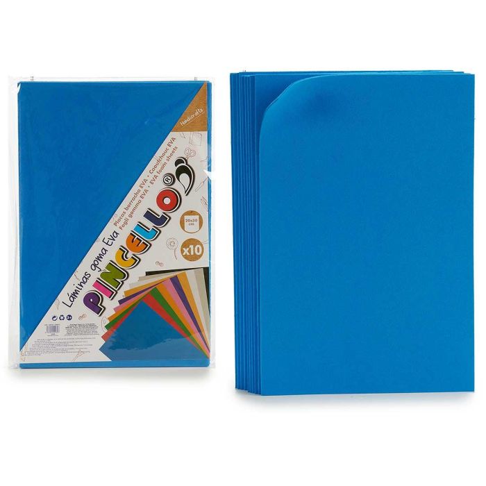 Juego 10 Laminas Goma Eva Azul Mar 20X30 Pincello (24 Unidades) Juego 10 Laminas Goma Eva Azul Mar 20X30 Pincello (24 Unidades)