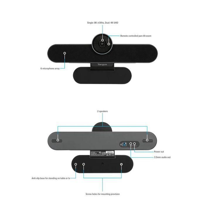 Targus All-in-One 4K 8.5 MP, 3840 x 2160, CMOS, 1/2.8", 200 Hz - 16 kHz, USB 3.0, 0.89 kg 2 Targus All-in-One 4K 8.5 MP, 3840 x 2160, CMOS, 1/2.8", 200 Hz - 16 kHz, USB 3.0, 0.89 kg 2
