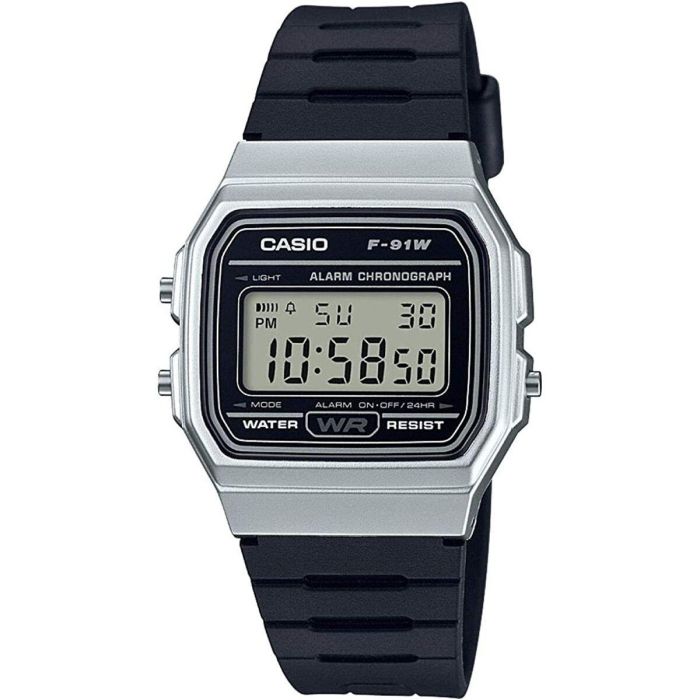 Reloj Unisex Casio F-91 BIO RESIN STRAP - SILVER (Ø 35 mm)