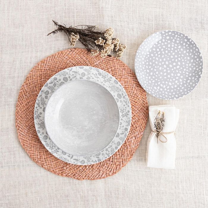 Plato Postre Porcelana Aquilea Bidasoa 19 cm (12 Unidades) 1