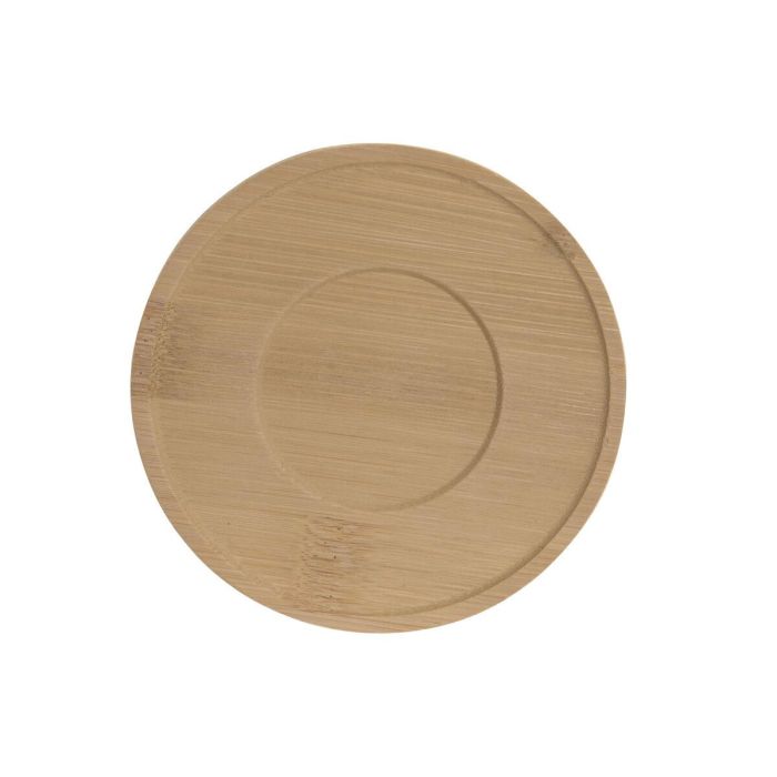 DKD Home Decor Set de 6 Tazas de Café Blancas de Porcelana y Bambú - 90ml 1