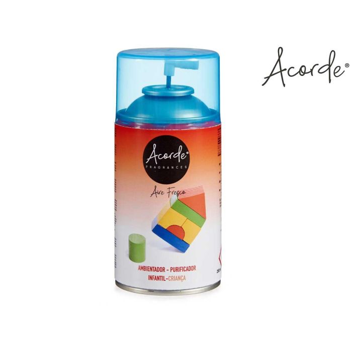 Ambientador Aerosol Infantil Acorde 250 ml - Estampado, 6.5x14.5x6.5 cm (6 Unidades) 2 Ambientador Aerosol Infantil Acorde 250 ml - Estampado, 6.5x14.5x6.5 cm (6 Unidades) 2