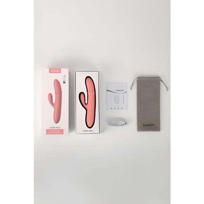 Vibrador Doble Estimulación Svakom Rosa Melocotón 5 Vibrador Doble Estimulación Svakom Rosa Melocotón 5