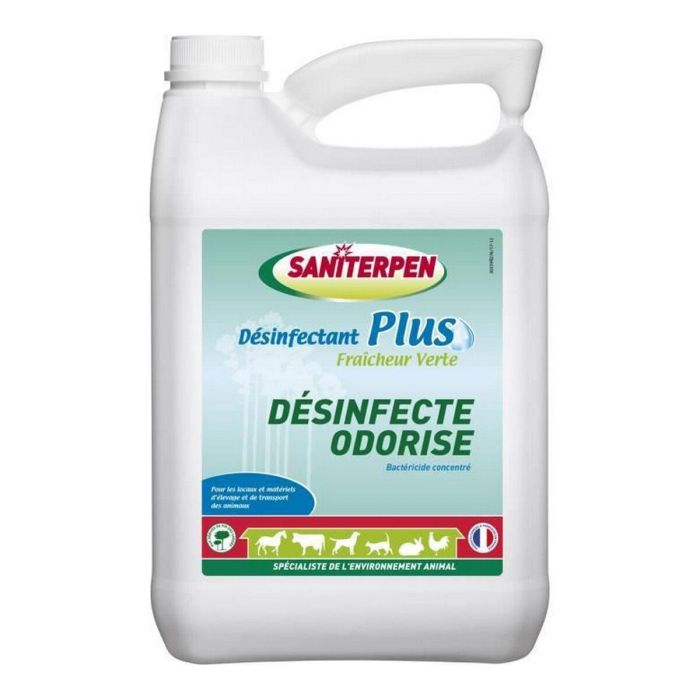 Saniterpen Desinfectante Concentrado Odorizante Plus para Mascotas, Hábitat y Transporte - Aroma Pino Landes - 5 L Saniterpen Desinfectante Concentrado Odorizante Plus para Mascotas, Hábitat y Transporte - Aroma Pino Landes - 5 L