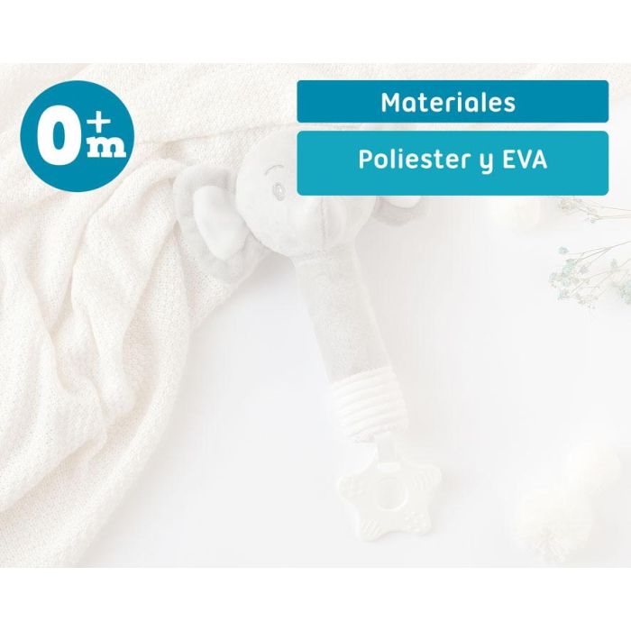 KioKids Sonajero Cricri Elefante Gris 25 cm para Bebé con Mordedor 5 KioKids Sonajero Cricri Elefante Gris 25 cm para Bebé con Mordedor 5