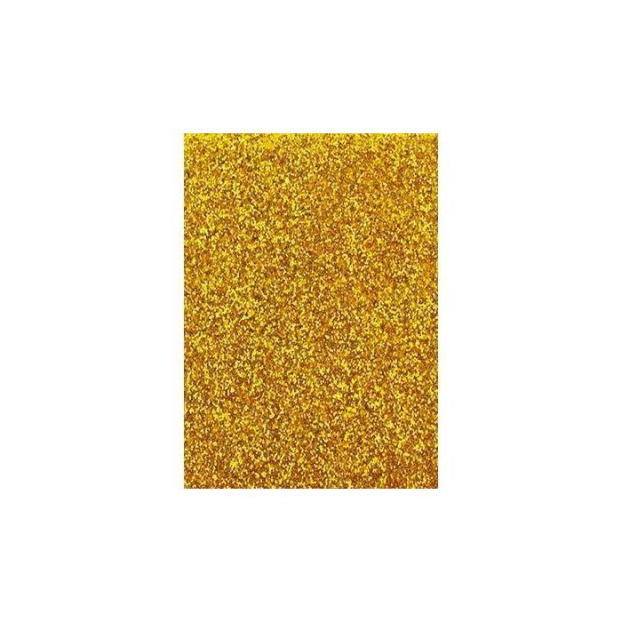 Fama Goma Eva 50x70 cm Grosor 2 mm con Glitter Oro (10 Unidades) (10 Unidades)