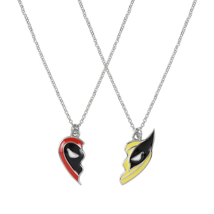 Set 2 Colgantes Deadpool &#38; Wolverine Marvel 2