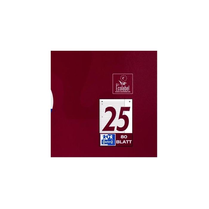 Oxford Collegeblock A4+220x295mm 80 Bl. Liniert Rand weiß R 10 Oxford Collegeblock A4+220x295mm 80 Bl. Liniert Rand weiß R 10