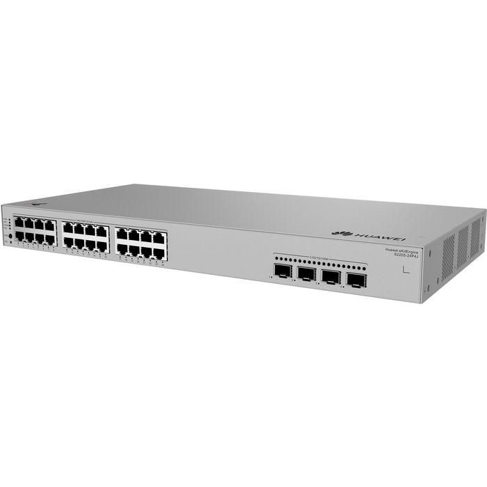 HUAWEI eKit eKitEngine S220S Switch, 24 Puertos 10/100/1000BASE-T (400W PoE+), 4 Puertos 2.5GE SFP, Alimentación AC 0 HUAWEI eKit eKitEngine S220S Switch, 24 Puertos 10/100/1000BASE-T (400W PoE+), 4 Puertos 2.5GE SFP, Alimentación AC 0