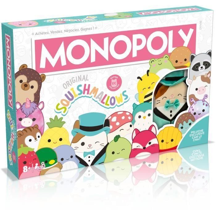Monopoly Squishmallows - Juego de mesa - MOVIMIENTOS GANADORES - Monopoly con peluches Squishmallows. Monopoly Squishmallows - Juego de mesa - MOVIMIENTOS GANADORES - Monopoly con peluches Squishmallows.