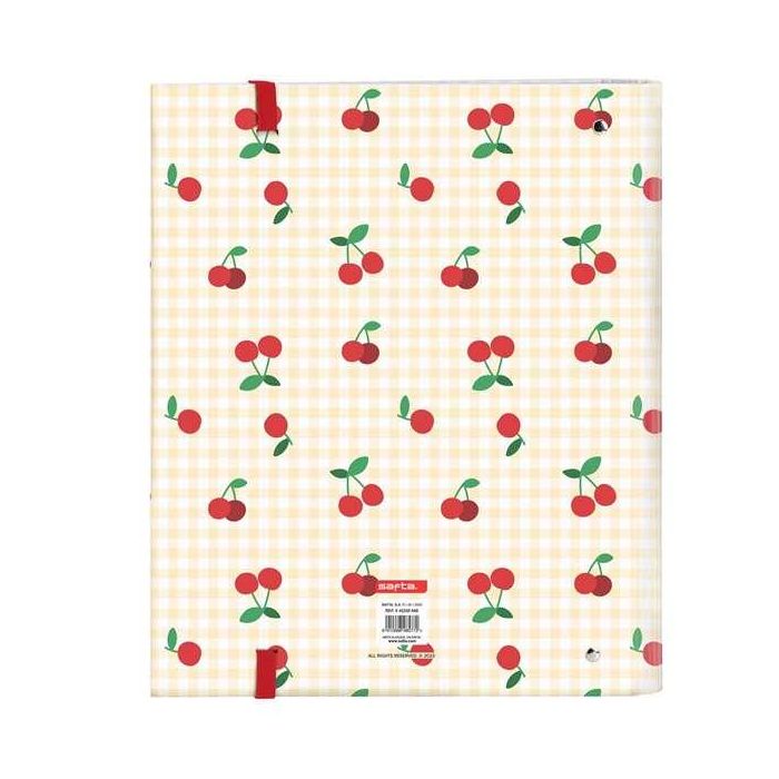 Carpeta de anillas Safta Cherry A4 Beige (27 x 32 x 3.5 cm) 3