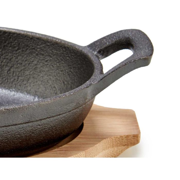 Bandeja Oval De Hierro Peq Band Bambu Kinvara 22X4CM (12 Unidades) 3 Bandeja Oval De Hierro Peq Band Bambu Kinvara 22X4CM (12 Unidades) 3