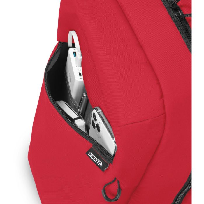 Mochila para Portátil Dicota D32121-RPET Rojo 3 Mochila para Portátil Dicota D32121-RPET Rojo 3