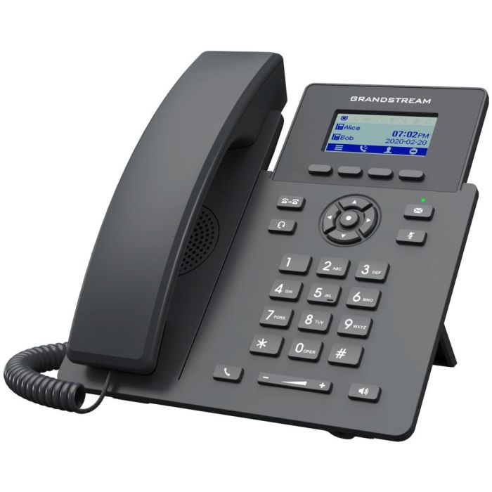 Grandstream GRP-2601P Teléfono IP Carrier-Grade con PoE, 2 líneas, Pantalla LCD 2.21" a color Negro 1