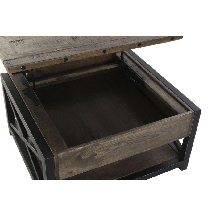 Mesa de Centro Elevable DKD Home Decor 116 x 74 x 44 cm Metal Madera de mango 3
