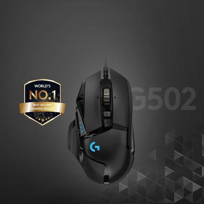 Logitech 910-005470 Ratón Gaming G502 Hero 25600 DPI RGB LIGHTSYNC, 11 Botones Programables, Peso Ajustable y Negro 1 Logitech 910-005470 Ratón Gaming G502 Hero 25600 DPI RGB LIGHTSYNC, 11 Botones Programables, Peso Ajustable y Negro 1