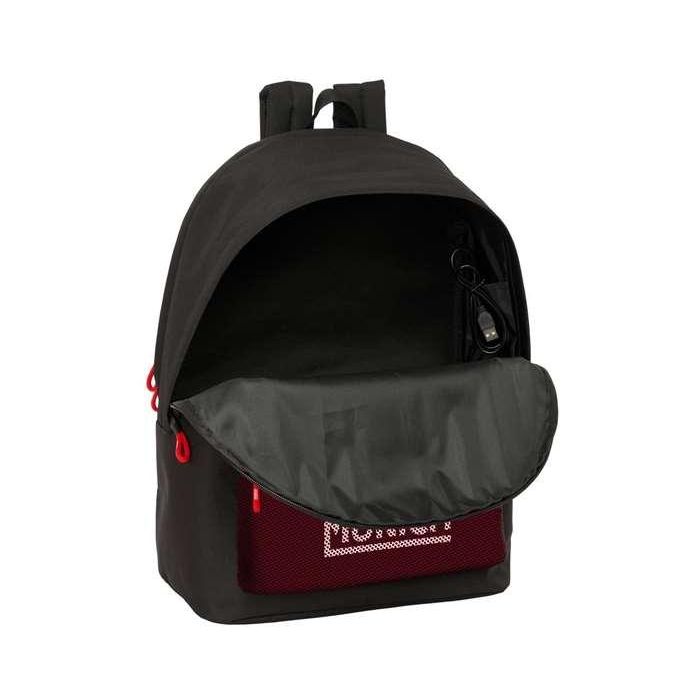 Safta Mochila Doble Vulcan para Portátil 15,6" + USB, 31x44x18 cm 2