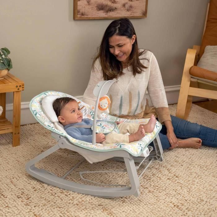 Ingenuity ING17498 Mecedora para Bebé 3 en 1 Keep Cozy - Arcoíris Tropical con Arco y Juguetes Extraíbles, 3 Posiciones, hasta 18 kg 2 Ingenuity ING17498 Mecedora para Bebé 3 en 1 Keep Cozy - Arcoíris Tropical con Arco y Juguetes Extraíbles, 3 Posiciones, hasta 18 kg 2