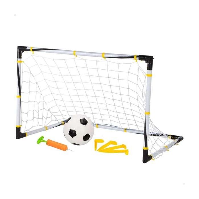 Color Baby Portería de Fútbol Plegable 90x59x59 cm con Balón e Hinchador de Plástico y Poliéster para Niños +3 Años 5 Color Baby Portería de Fútbol Plegable 90x59x59 cm con Balón e Hinchador de Plástico y Poliéster para Niños +3 Años 5