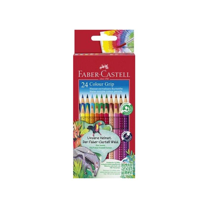 Lapices Acuarelables Faber-Castell Colour Grip Estuche De 24