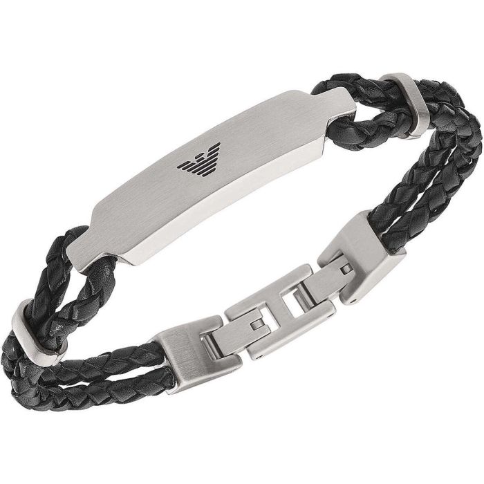 Pulsera Hombre Emporio Armani ESSENTIAL Acero Inoxidable Negro Pulsera Hombre Emporio Armani ESSENTIAL Acero Inoxidable Negro