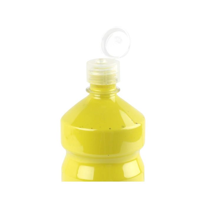 Tempera Liquida Liderpapel Escolar 1000 mL Amarillo Limon 2