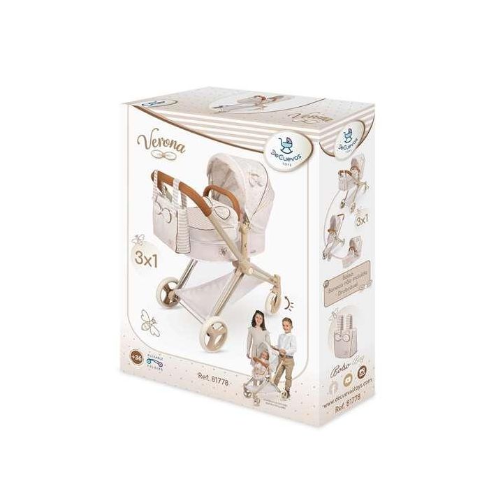 Decuevas Coche de Muñeca 3x1 Plegable Verona 79x65x38 cm para Muñecas hasta 50 cm 8