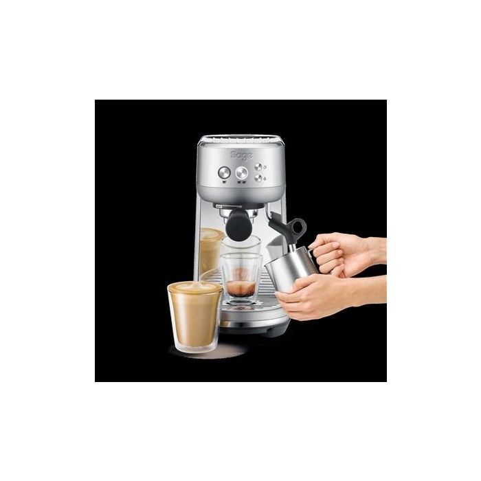 Sage Cafetera Espresso Manual Bambino INOX, Portafiltros 54 mm, 19 g, ThermoJet, Texturizado Leche, PID 6 Sage Cafetera Espresso Manual Bambino INOX, Portafiltros 54 mm, 19 g, ThermoJet, Texturizado Leche, PID 6