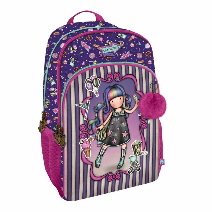 Mochila Escolar Gorjuss Up and away Morado 29 x 45 x 17 cm