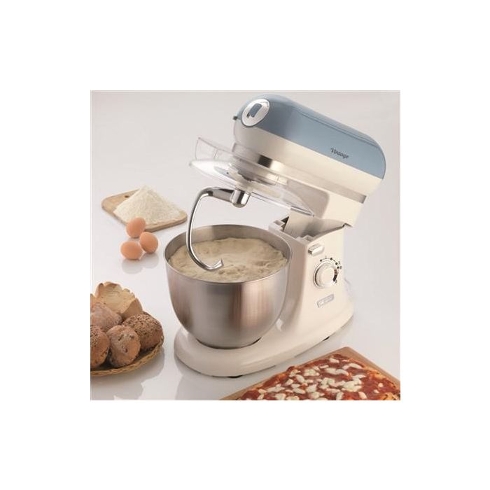 Ariete 1588/05 Robot de Cocina Vintage Azul, 10 Velocidades, Función Pulse, Bol de Acero Inoxidable 7 Ariete 1588/05 Robot de Cocina Vintage Azul, 10 Velocidades, Función Pulse, Bol de Acero Inoxidable 7